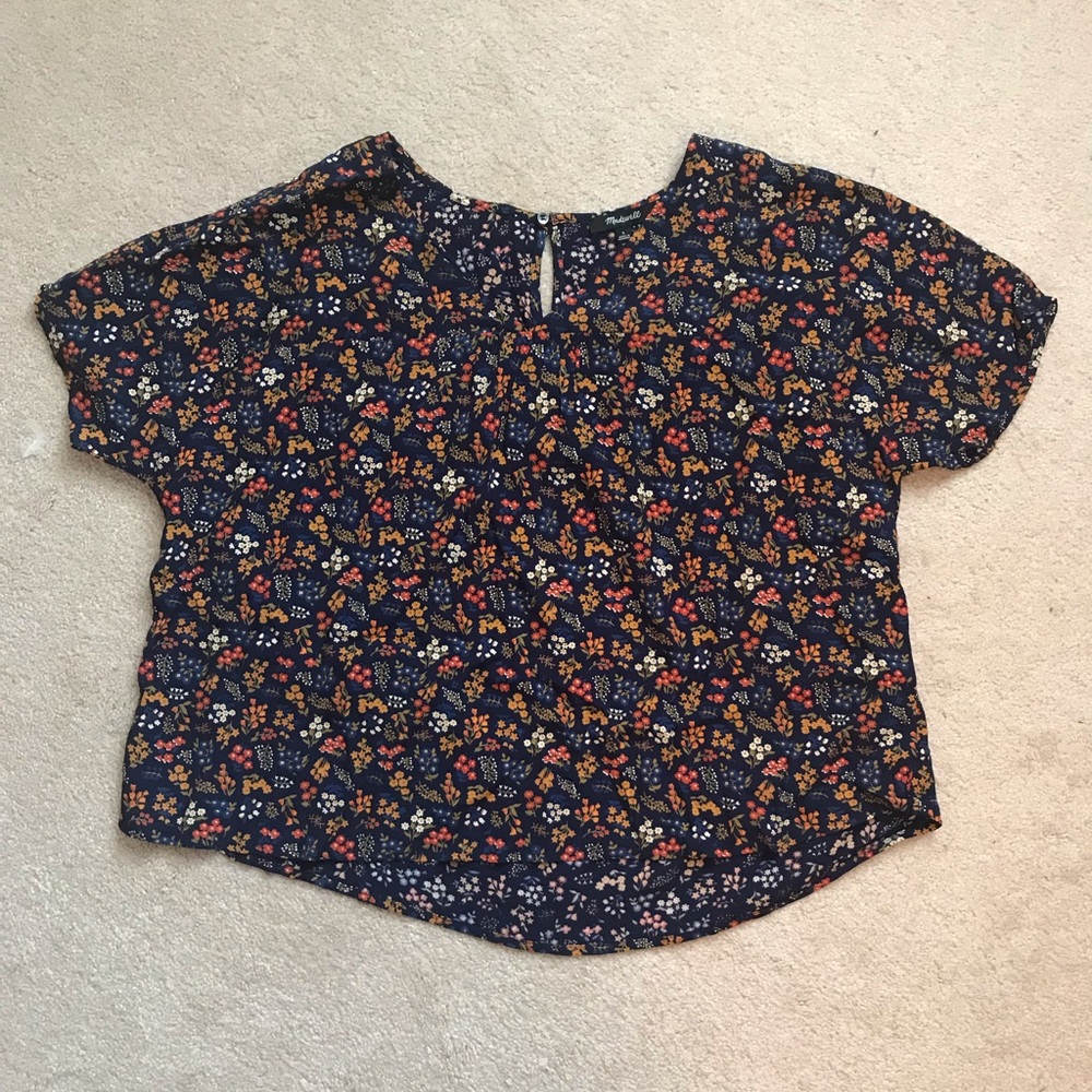Madewell Rhyme Top in Garden Party Small
